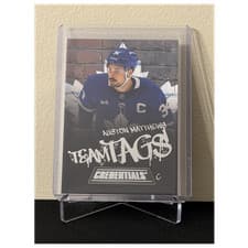 2025-26 Upper Deck Credentials Team Tags Auston Matthews #TT-25 card