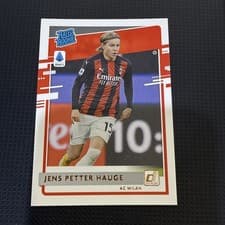 Jens Petter Hauge 2020 Panini Chronicles Donruss Rated Rookies Serie A card