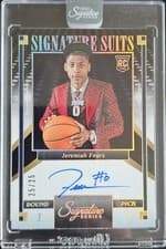2025-26 Panini Signature Series Signature Suits Jeremiah Fears #3 card