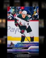 Logan Cooley 2023 Upper Deck card