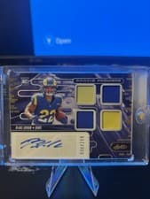 2024 Panini Absolute Rookie Premiere Materials Autographs Blake Corum #RPMA-BCM card