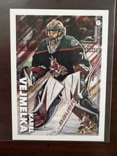 Karel Vejmelka 2022 Topps NHL Sticker card