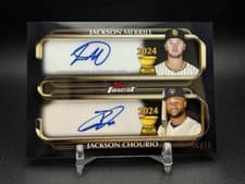 2025 Topps Finest Rookie Cup Dual Autograph Jackson Merrill / Jackson Chourio #RCDA-MC