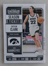 2024 Panini Caitlin Clark Collection College Contenders Caitlin Clark #CC3