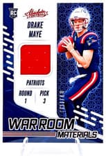 2024 Panini Absolute War Room Materials Drake Maye #WRM-DME card