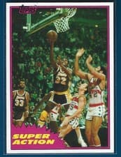 Magic Johnson 1981 Topps card