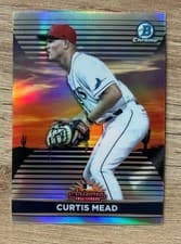 Curtis Mead 2022 Bowman Chrome 2021 AFL Fall Stars card