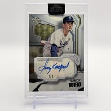 2026 Topps Chrome Black Ivory Autographs Sandy Koufax #IVA-SK card
