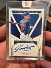 2025 Panini National Treasures Peerless Signatures Matt Shaw #19 card