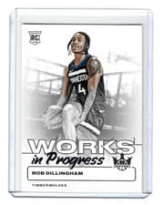2024-25 Panini Court Kings Works in Progress Rob Dillingham #21 card