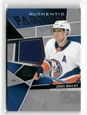 Josh Bailey 2021 SP Game Used Authentic Fabrics card