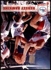 Hersey Hawkins 1993-94 Hoops Base Set card
