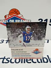 2025 Panini Black Smokescreen Josh Allen #10 card