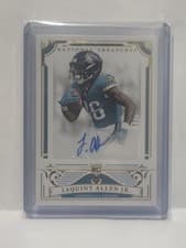 2025 Panini National Treasures Rookie Signatures LeQuint Allen Jr. #140 card