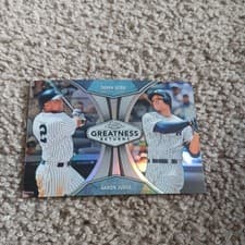 2019 Topps Chrome Greatness Returns Aaron Judge, Derek Jeter #GRE-6