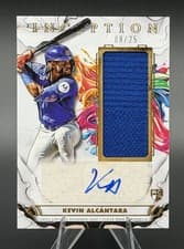 2025 Topps Inception Inception Autograph Game Relics Kevin Alcántara #IAGR-KA card