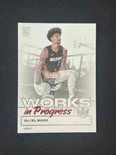 Kel'el Ware 2024 Panini Court Kings Works in Progress card
