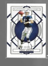 Troy Aikman 2020 Panini National Treasures card