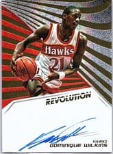 Dominique Wilkins 2018 Panini Revolution Autographs card