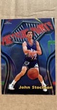 John Stockton 1997 Topps Chrome Season's Best card