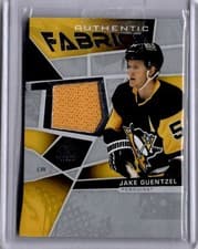 Jake Guentzel 2021 SP Game Used Authentic Fabrics card