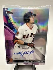 Mike Yastrzemski 2021 Topps Finest Autographs card