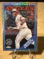 Mike Trout 2023 Topps Silver Pack 1988 Chrome card