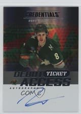 Zeev Buium 2025-26 Upper Deck Credentials Debut Ticket Access Autographs card