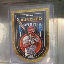 2025 Topps Cosmic Chrome Launched into Orbit Bryce Harper #LIO-10 card