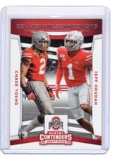 Chase Young / Jeff Okudah 2020 Panini Contenders Draft Picks Collegiate Connections card