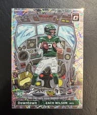 Zach Wilson 2021 Panini Donruss Optic Downtown card