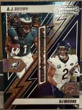 2024 Panini Contenders Power Players A.J. Brown / DJ Moore #12 card