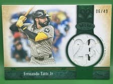 Fernando Tatis Jr. 2026 Topps Tier One Jersey Number Relics card