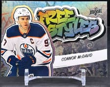 Connor McDavid 2022 Upper Deck Freestyles card