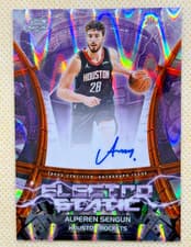 2025-26 Topps Cosmic Chrome Electro Static Signatures Alperen Sengun #ESS-AS card