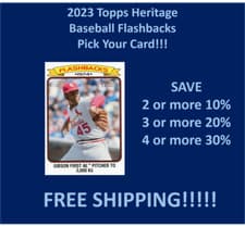 Bob Gibson 2023 Topps Heritage Flashbacks card