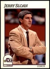 Jerry Sloan 1991-92 Hoops Base Set card