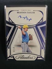 Brayden Taylor 2024 Panini Flawless Draft Signatures card
