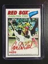 2026 Topps Heritage Real One Autographs Carlton Fisk #ROA-CF card