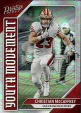 Christian McCaffrey 2023 Panini Prestige Youth Movement card