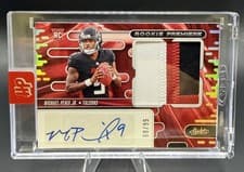 2024 Panini Absolute Rookie Premiere Materials Autographs Michael Penix Jr. #RPMA-MPJ card