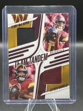 2025 Panini Absolute Team Tandem Materials Terry McLaurin / Jayden Daniels #TTM-WAS card