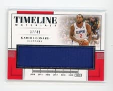 2019 Panini National Treasures Kawhi Leonard #37