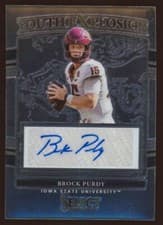 Brock Purdy 2022 Panini Select Draft Picks Youth Explosion Signatures card