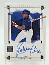 Ruben Sierra 2024 Panini Impeccable Illustrious Ink card