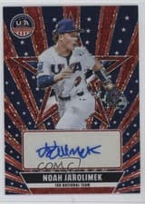 2026 Panini Stars & Stripes Prizm Signatures Prizms Noah Jarolimek #25 card