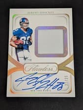 2024 Panini Flawless Distinguished Patch Autographs Jeremy Shockey #25 card