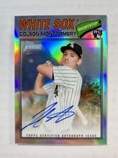 2026 Topps Heritage Chrome Autographs Colson Montgomery #ROAC-CMO card