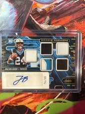 2024 Panini Absolute Rookie Premiere Materials Autographs Jonathon Brooks #RPMA-JBS card