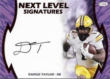2026 SAGE Football Next Level Signatures Darius Taylor #NLS-DT card